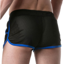 LEADER Short en mesh LOADED Noir-Bleu